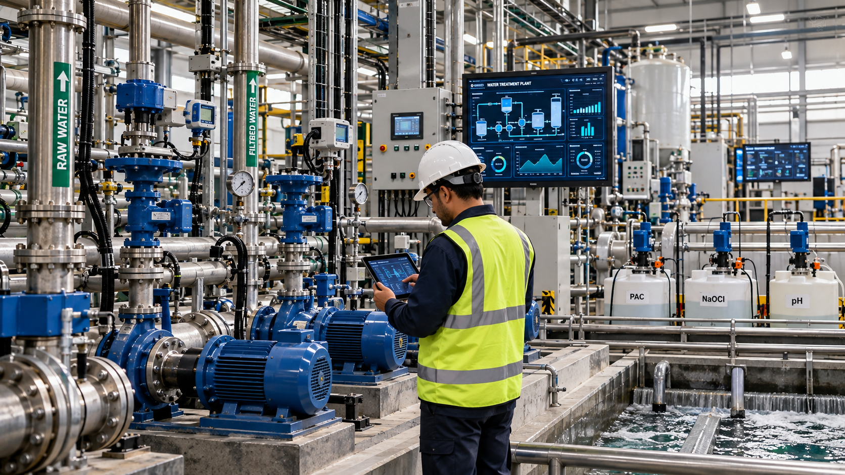 Smart Factory & Clean Water Automation: Pumps, Valves, Chemicals & Industry 4.0
