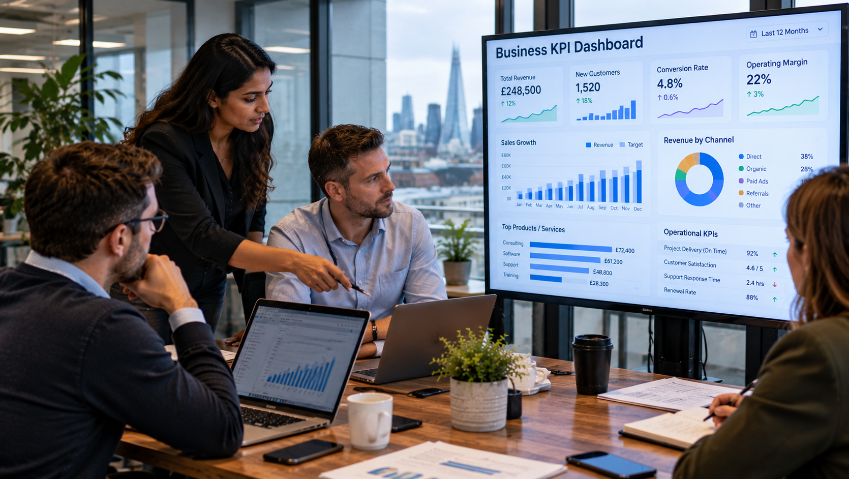 How to Build a Business KPI Dashboard for a Growing UK Company